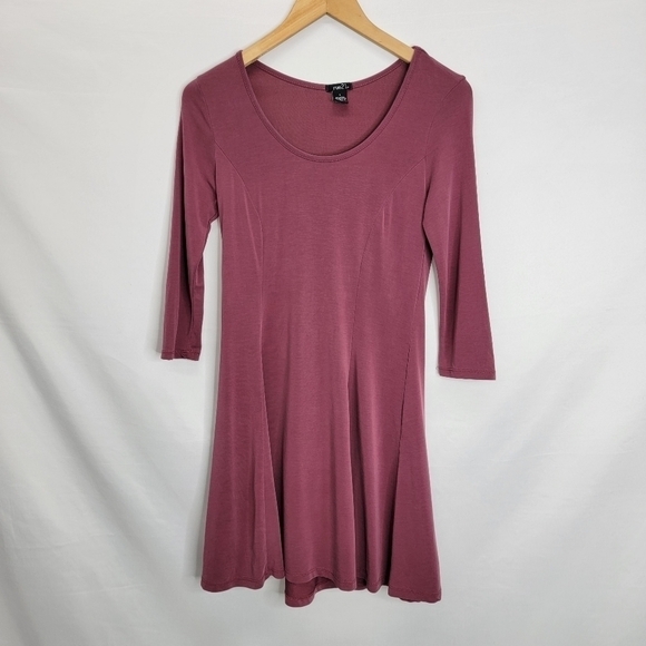 𝅺RUE 21 Long Sleeve Scoop Neck Midi Dress Size Large - Picture 6 of 11